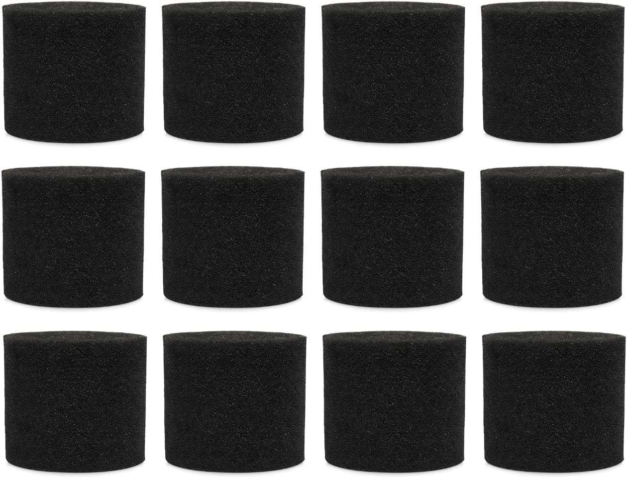 Nispira Dual-Purpose Replacement Foam Sleeve Filter Compatible with Shop-Vac 9058500 90585 Type R Wet/Dry Vacuum. 12 Packs