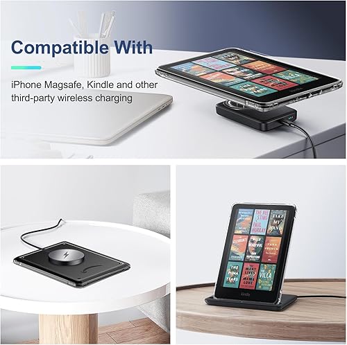 Miniatura 28 de MoKo Funda para Kindle Paperwhite de 6.8" (11ª generación-2021) y Kindle Paperwhite Signature Edition, ultra transparente, suave, flexible, Negro