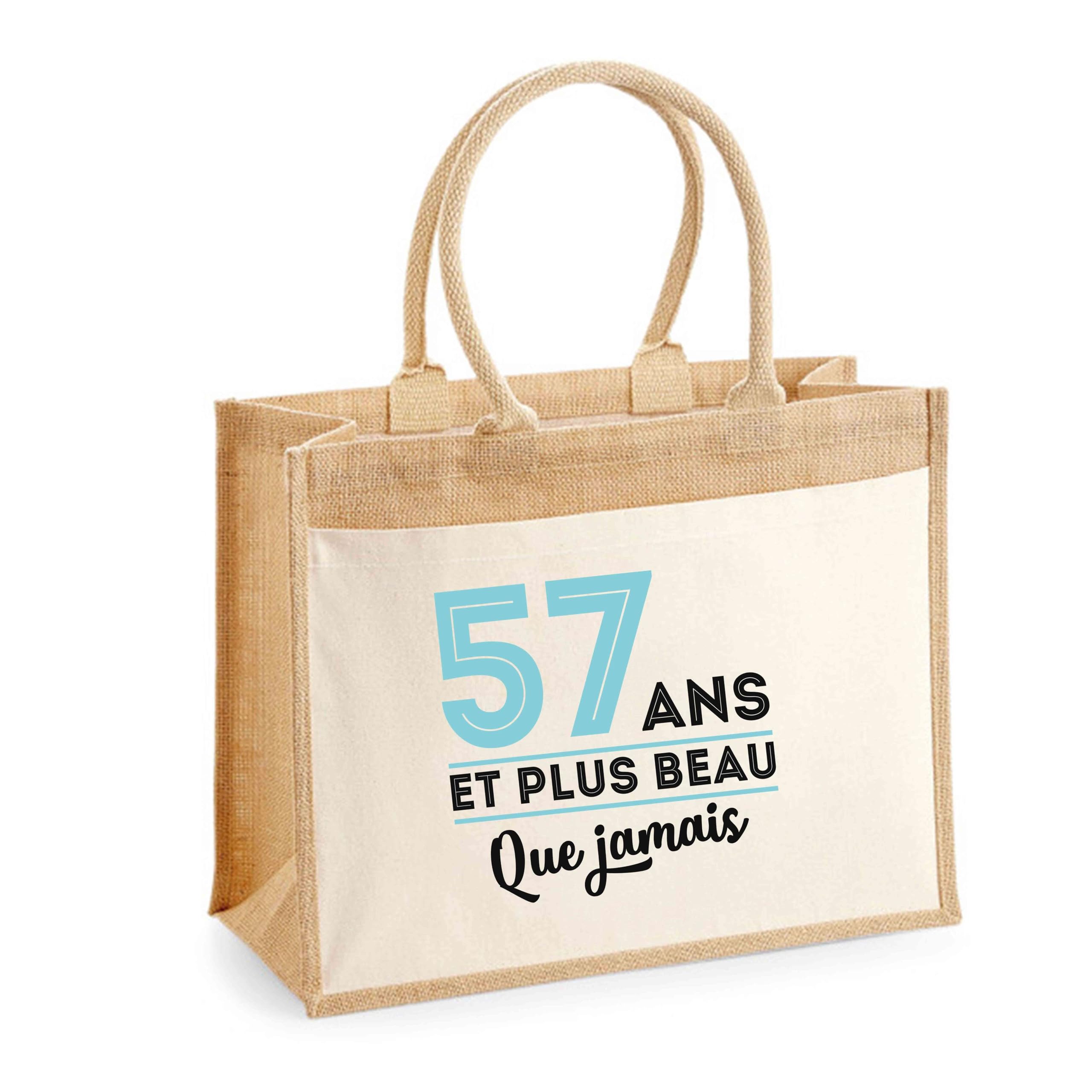 Sac cabas jute avec poche 57 ans, la solution robuste pour vos courses