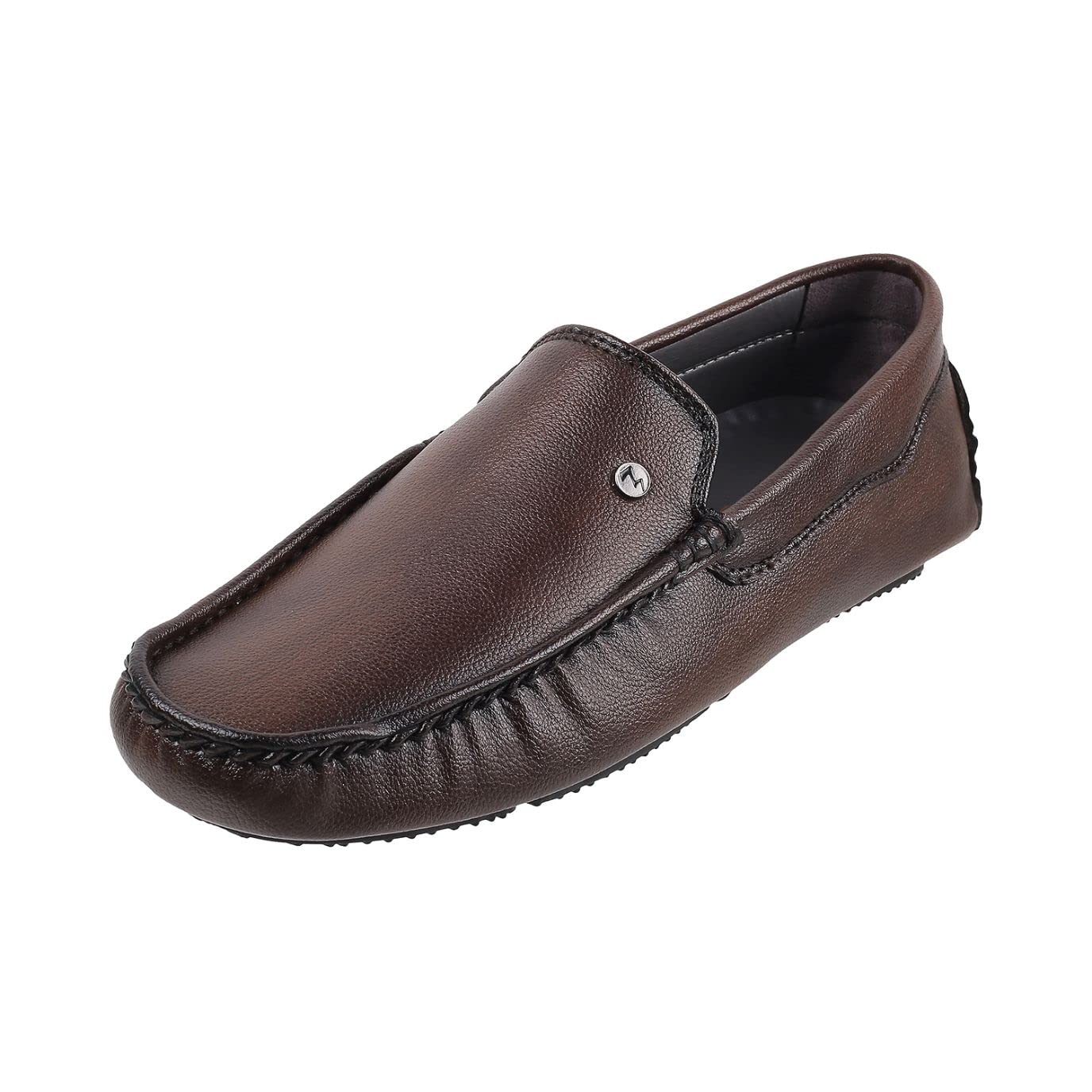 Mochi Mens Brown Leather Loafers 10-UK (44 EU) (71-8514) (B09H7R1WL4) Amazon Price History, Amazon Price Tracker