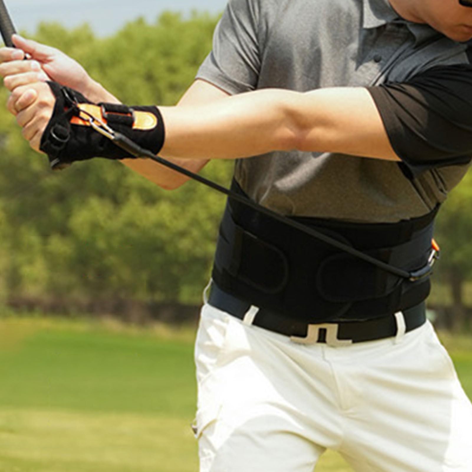 Ayuda de entrenamiento de swing de golf, agarre de entrenador para corregir la práctica de swing de golf | Ayuda de entrenamiento para corrección de postura guía de práctica para golfistas