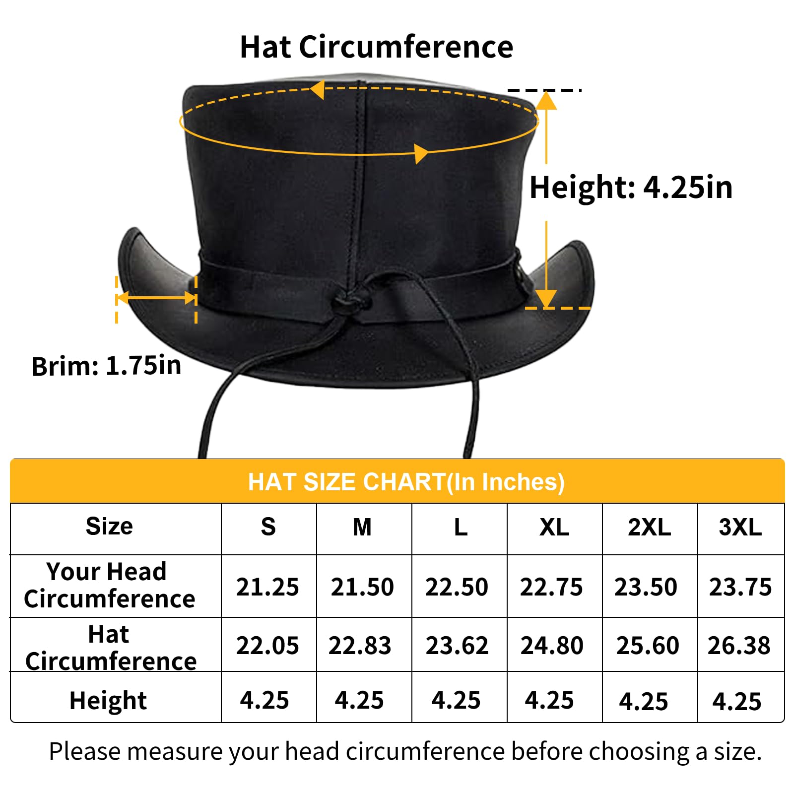 Cappelli da cowboy in pelle con cappello da gentiluomo alla moda, colore nero