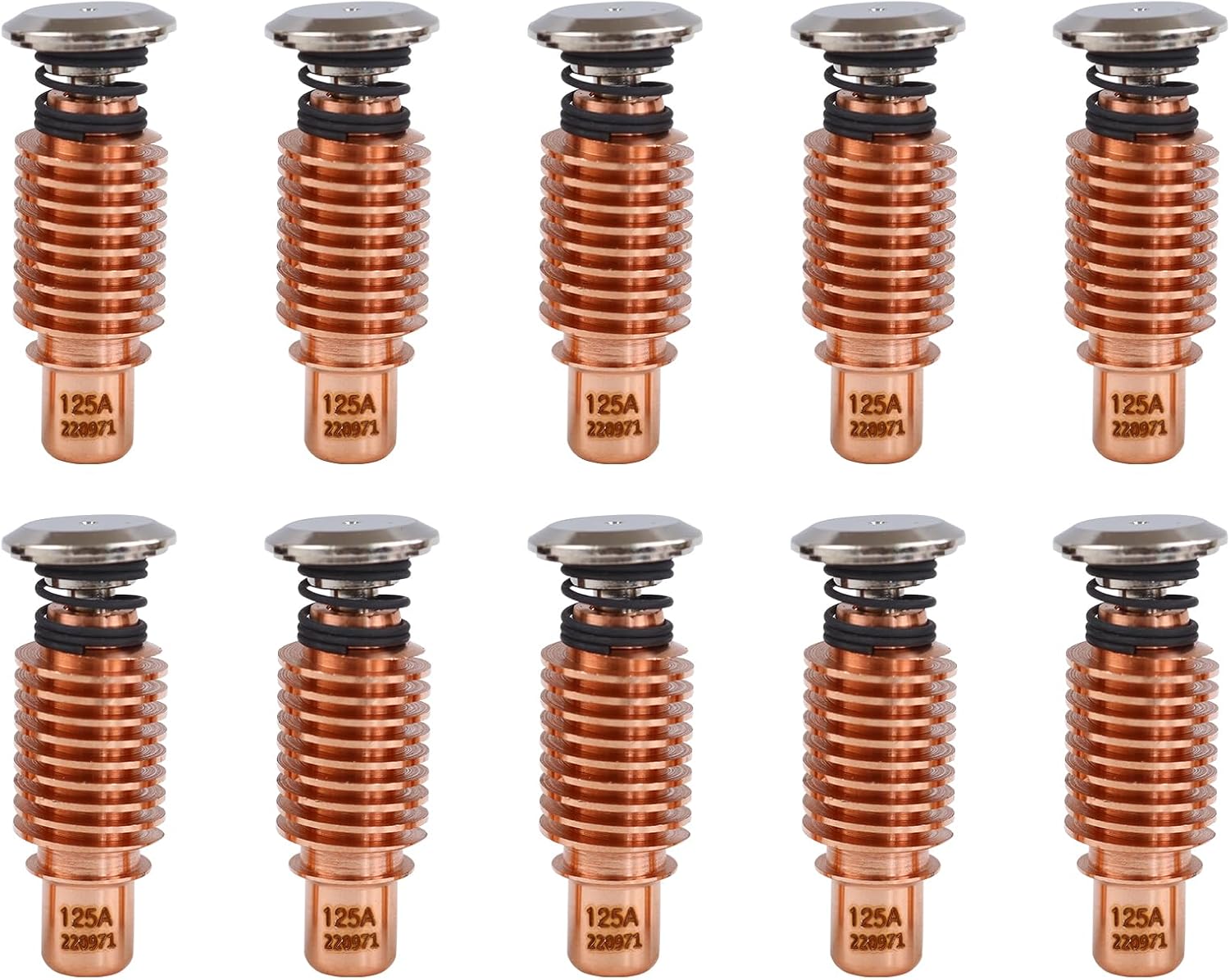 10Pcs 220971 Electrodes for Hypertherm PMX 125 Plasma Cutting Torch Consumables