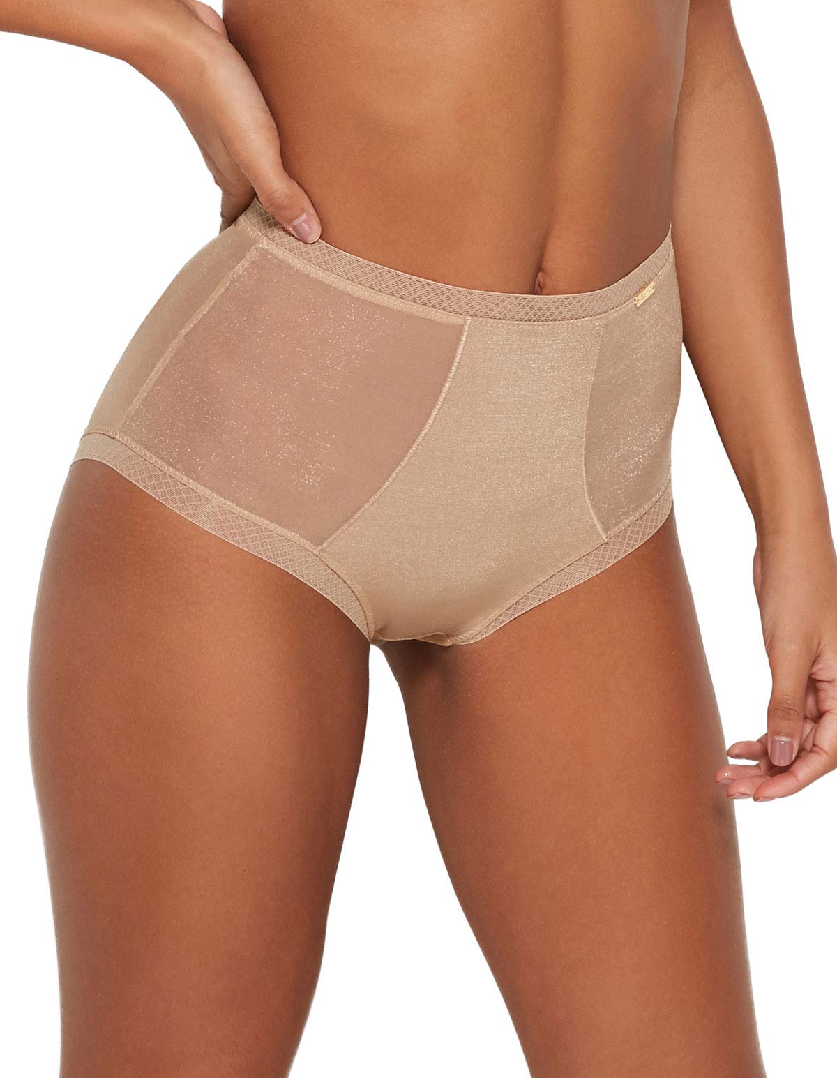 Gossard Women's Glossies Deep Brief, Nude, S
