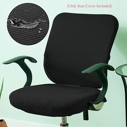Miniatura 7 de Yikko Fundas elásticas para sillas de oficina, fundas elásticas para silla de computadora, súper ajuste, anti-polvo, funda de asiento de escritorio