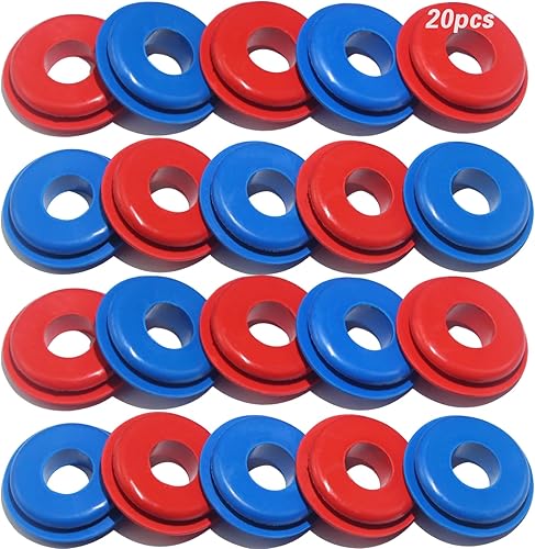 Miniatura 1 de iBroPrat Glad - Sellos de mano gruesos, 20 piezas de juntas de goma Gladhand, ojales elásticos para semirremolques, remolques, manguera de aire de