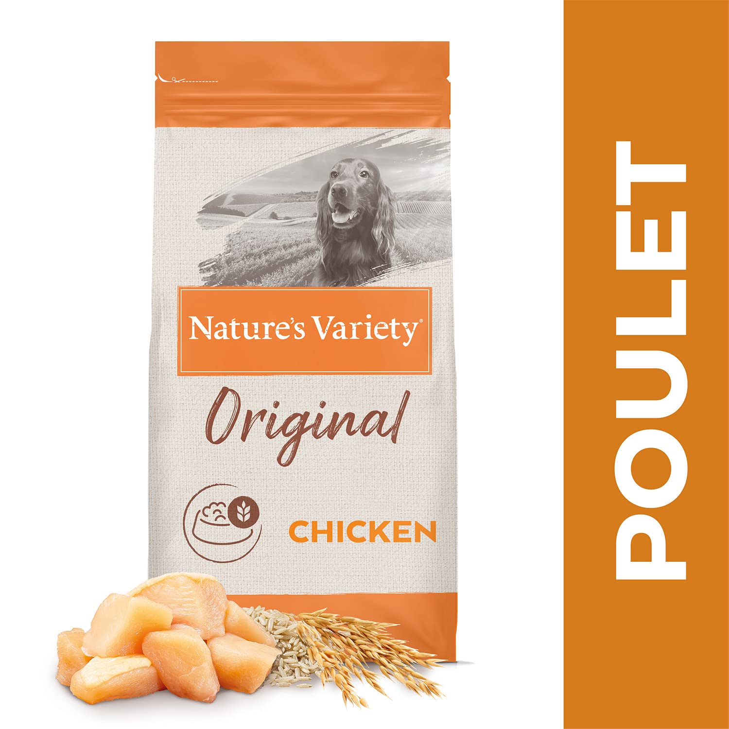 Nature's Variety Original - Croquettes pour Chiens Adultes de Moyenne et Grande Race avec du Poulet déssossé - 2kg