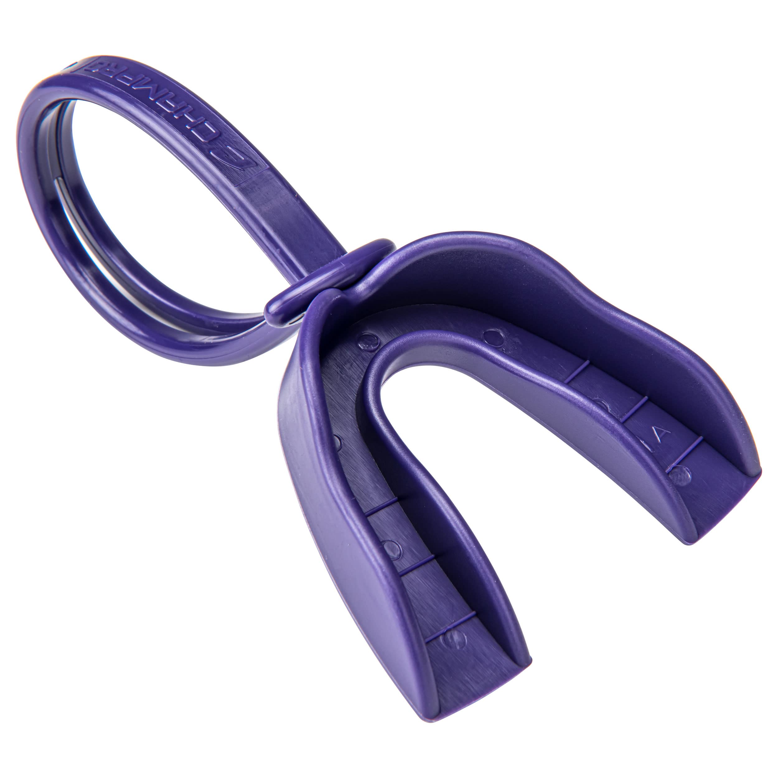 Champro Protector bucal con correa, adulto, morado