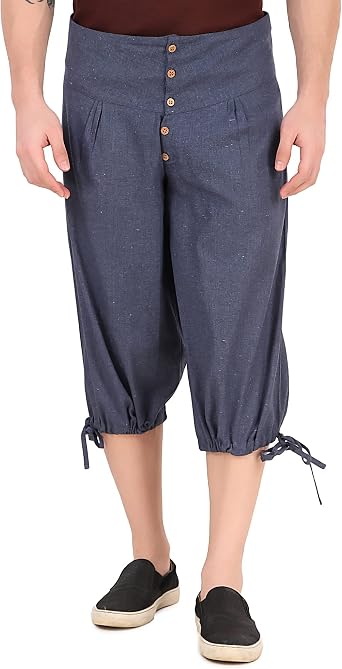 ThePirateDressing Mens Gothic Renaissance Pirate Viking Costume Cosplay Halloween Medieval Pants with Drawstrings