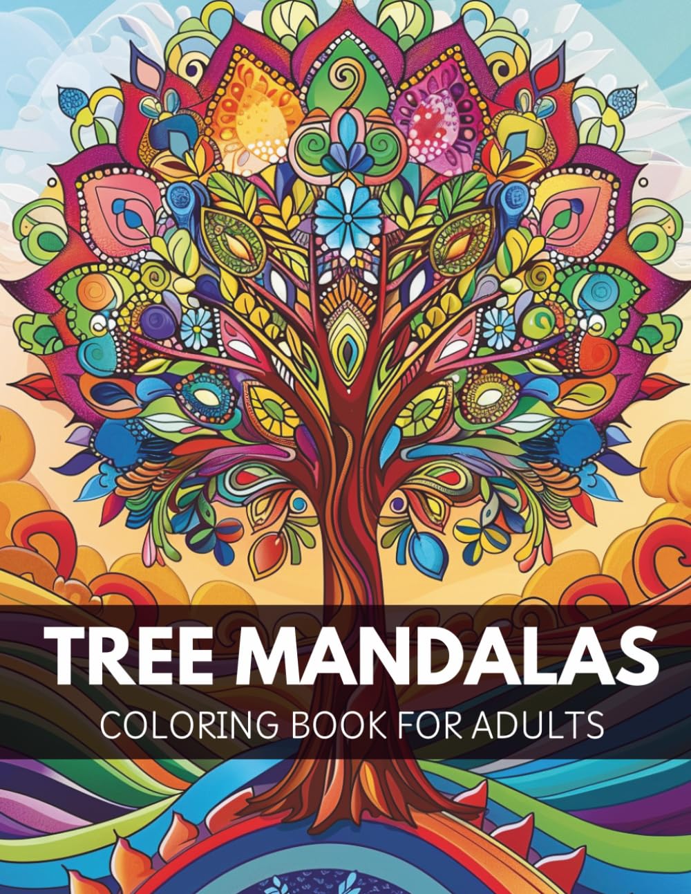 Tree Mandalas: A Relaxing Coloring Book for Stress Relief and Mindfulness