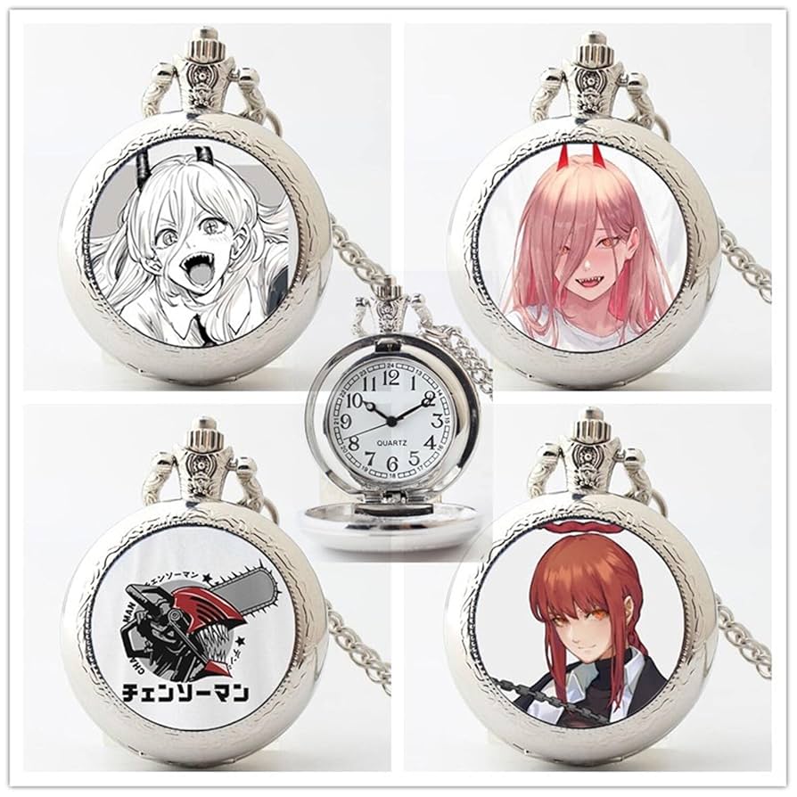 ホ*》様 【現状品】腕時計　懐中時計セット 約35本　部品取りにどうぞ Amazon.co.jp: チェンソーマン 懐中時計 腕時計 7個模様 パワー