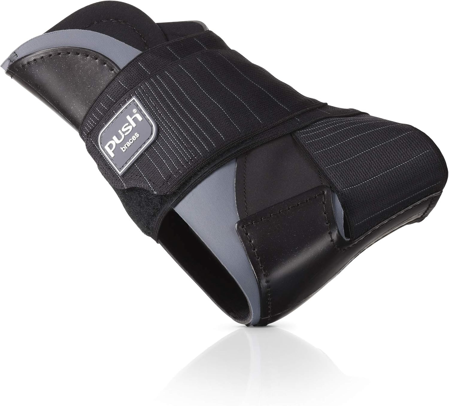 PUSH Ortho Ankle Brace Aequi - Stabilizer for Sprain, Injury, Instability, Fracture, Arthritis - Compression Support, Comfortable Fit, Moisture-Wicking (Right-Size 2)