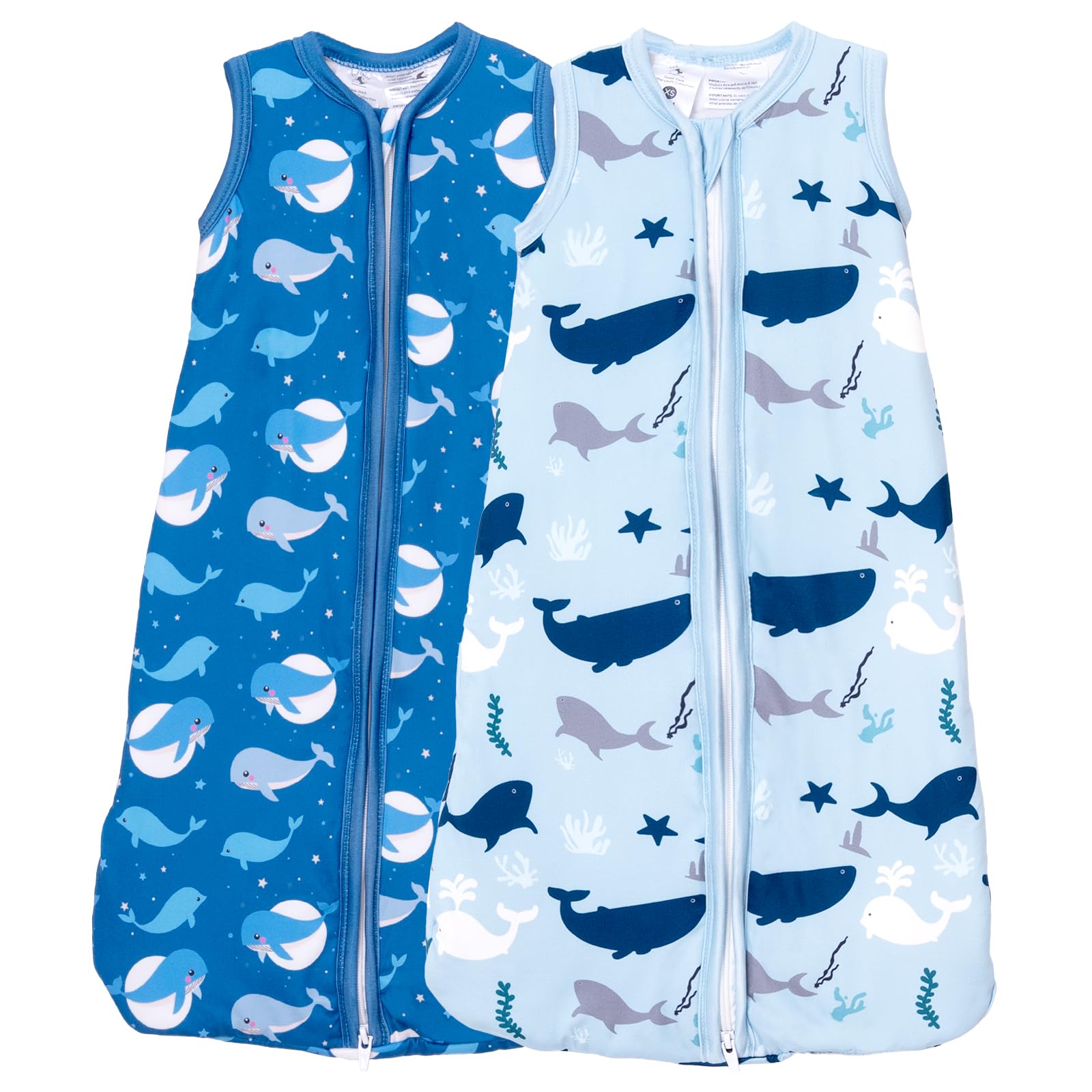 TOTCHILL 1.0 TOG Baby Sleep Sack 3-6 Mouths, Skin-Friendly Wearable Blankets, Sleeping Bags with Special 1-way Zipper, 3-Pack