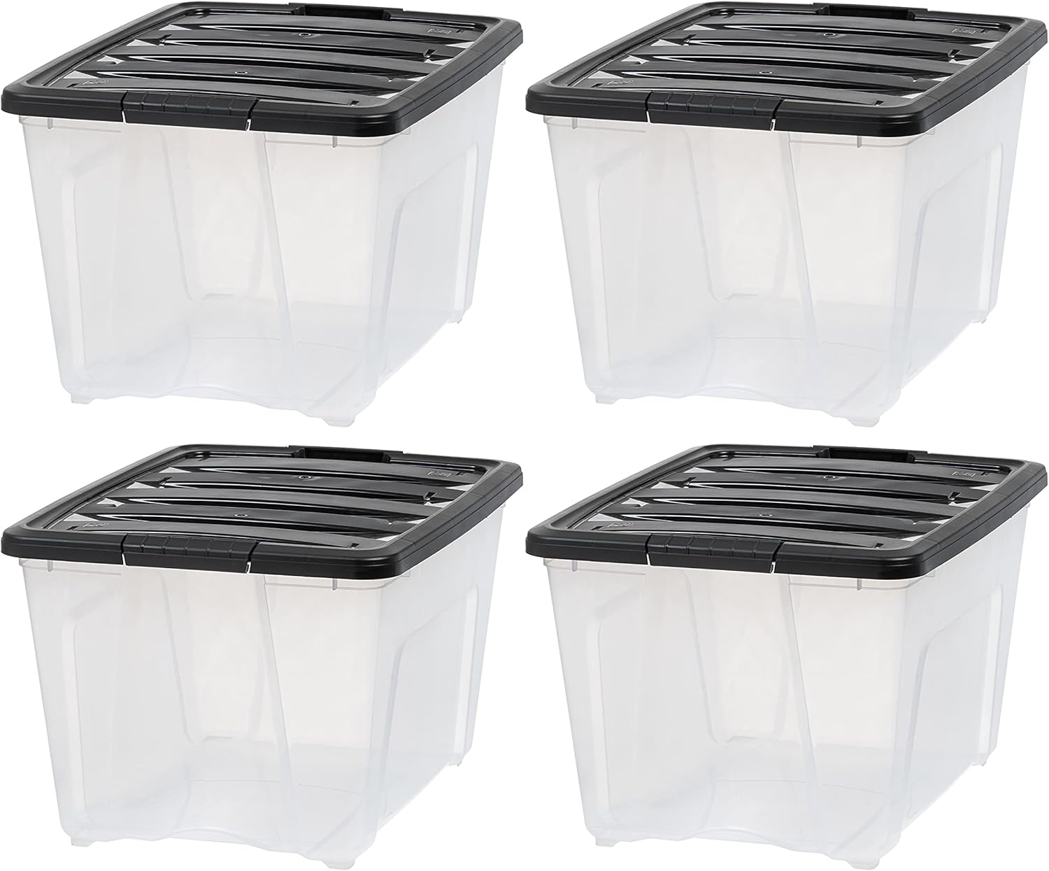 IRIS USA 53 Qt. Plastic Storage Bin Container with Durable