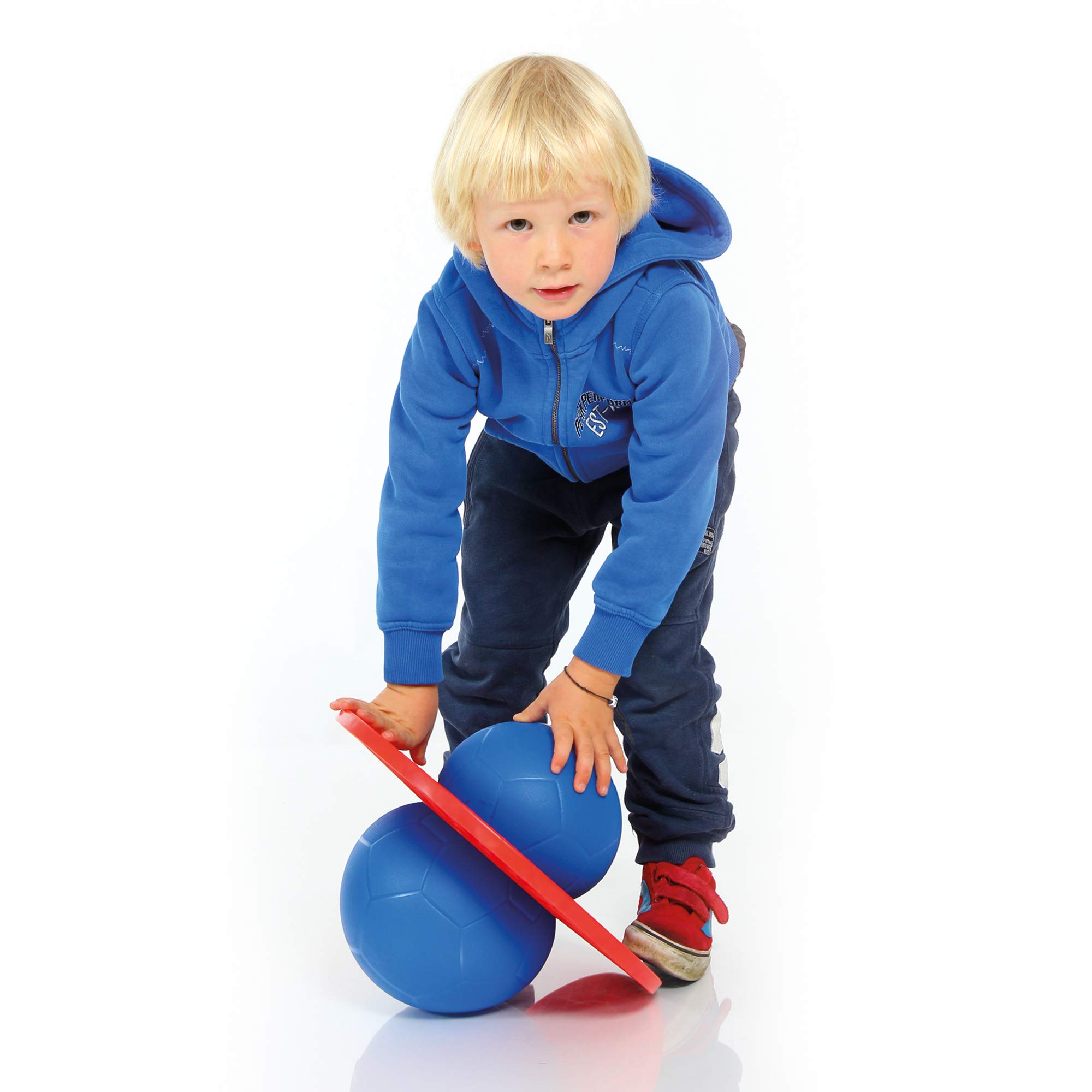 TOGU Hüpfball Moonhopper, blau/pink, Made in Germany