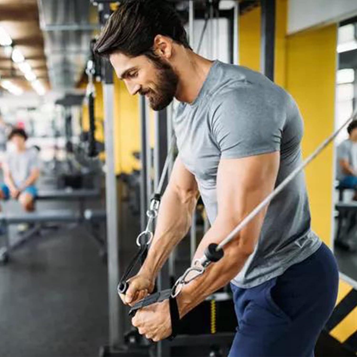 COOFANDY Men's 3 Pack Workout T Shirts Short Sleeve Gym Bodybuilding Muscle Shirt Base Layer Fitness Tee Tops - Image 2