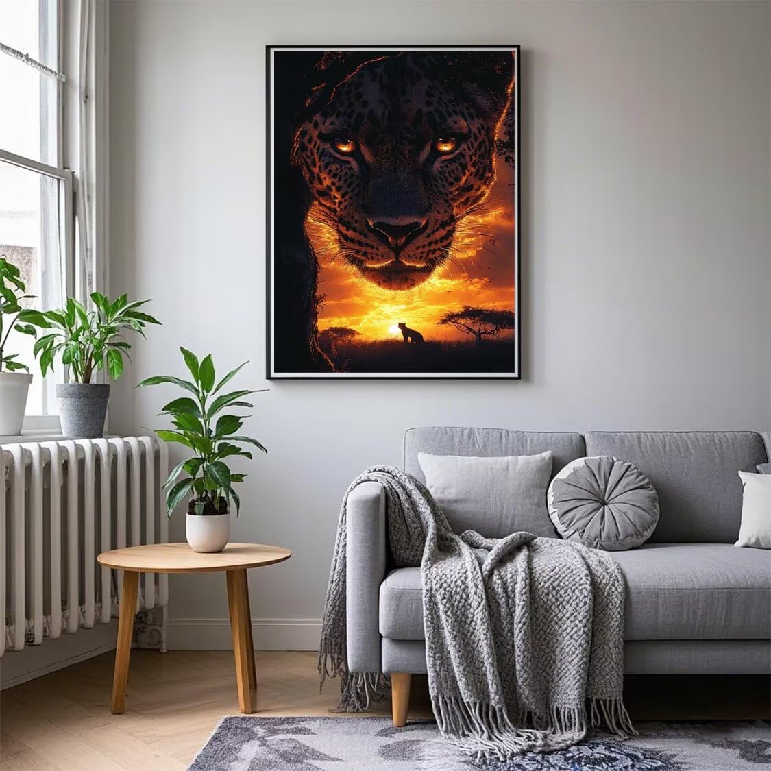 Diamentowe malowanie lampart, malowanie diamentowe dla dziewczynki, łąka, 5D diamenty, kryształowy zestaw do haftu krzyżykowego, DIY koraliki do przyklejania hobby kreatywne dorosłe, dekoracja domu