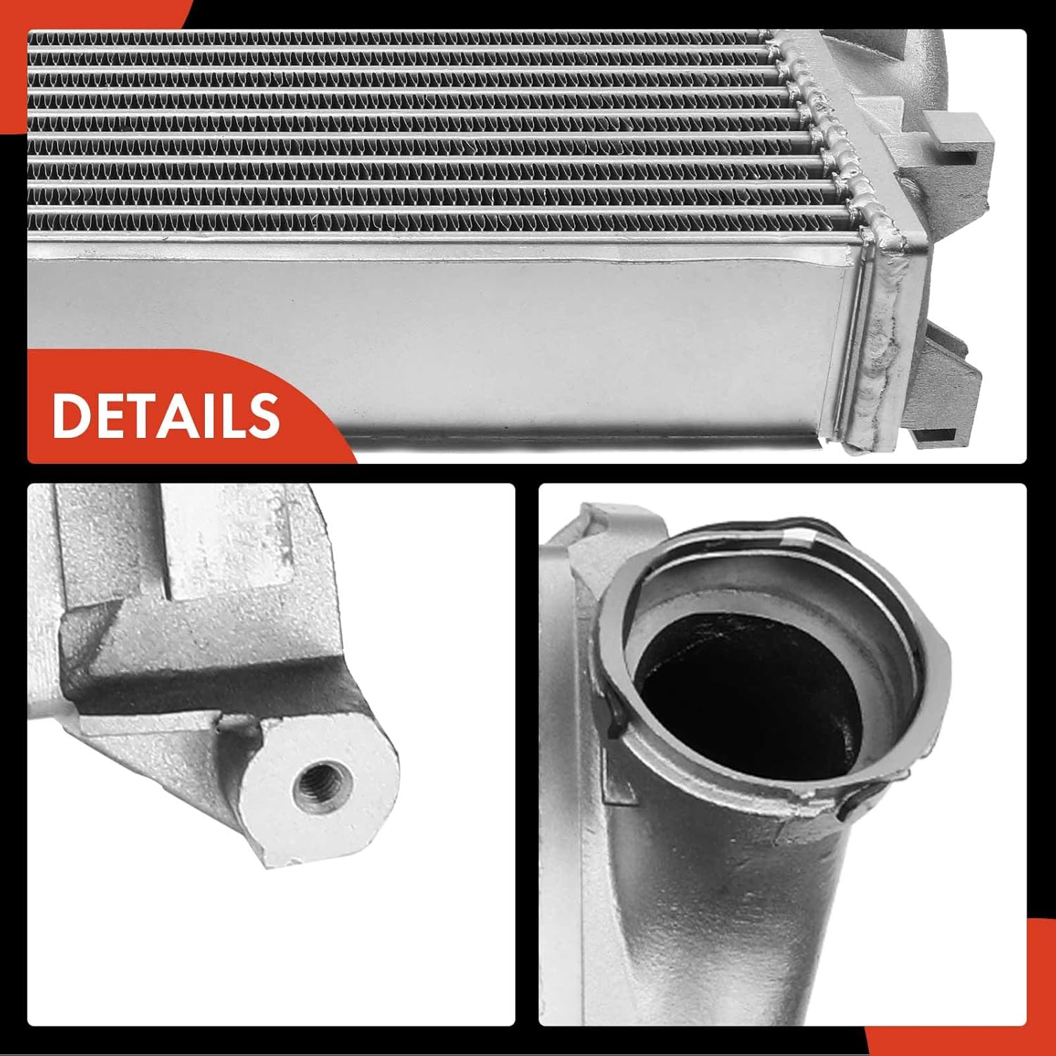 A-Premium Turbo Intercooler Compatible with 2008-2016 Porsche Cayenne 3.0L 3.6L 4.8L, Left Driver Side