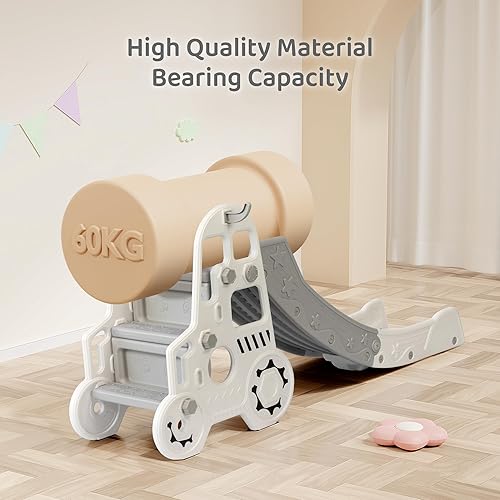 Miniatura 5 de DUKE BABY Diapositiva para niños con forma de coche 3 en 1 un fantástico juguete para niños pequeños con aro de baloncesto y tobogán. Para mayores