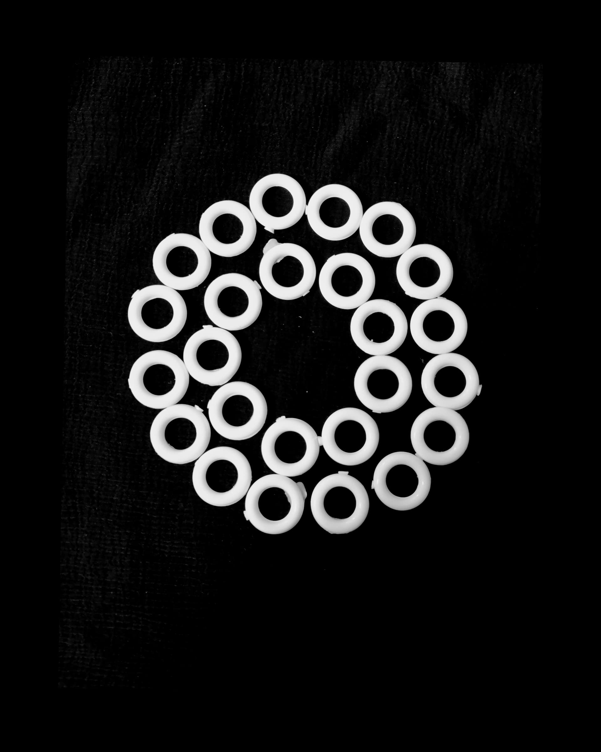 Polyester Cord for Roman Blinds and Honeycomb Blinds with Free - 25 Roman Blinds Rings (Thickness of The Cord - 0.9mm, 25 Meters), grommets 3