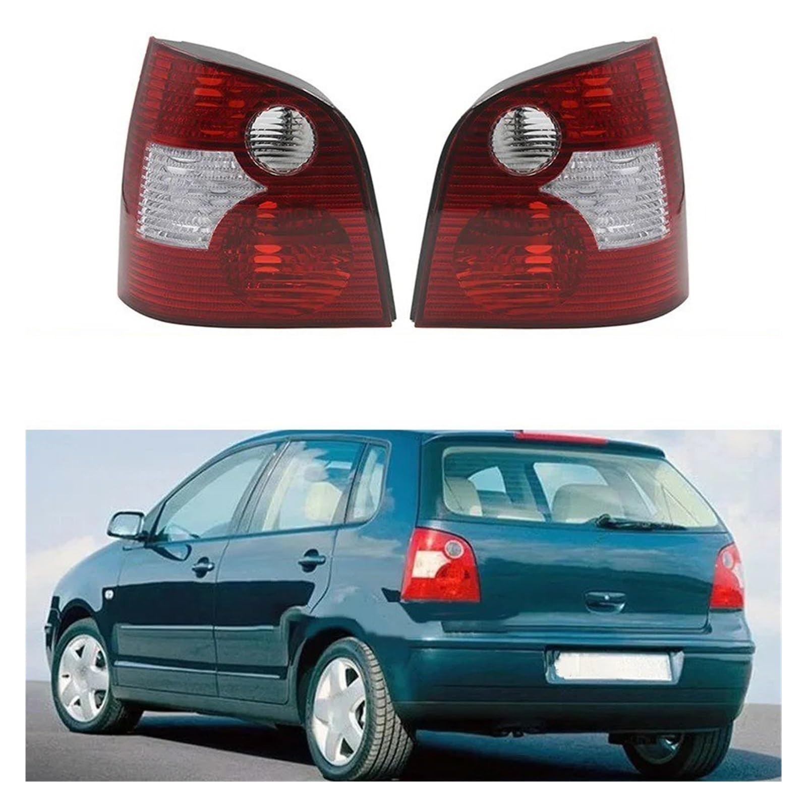 Fanale Stop Per VW Polo 2002 2003 2004 2005 1Pc Lampada Di Coda Fanale Posteriore Avvertimento Luce Retromarcia(1Pc Left)