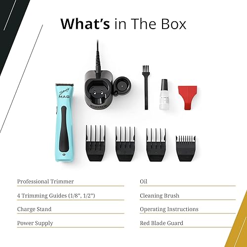 Miniatura 6 de Wahl Professional - Sterling Mag Trimmer - Cortadora de pelo eléctrica inalámbrica de calidad de peluquero con motor giratorio y batería de iones de