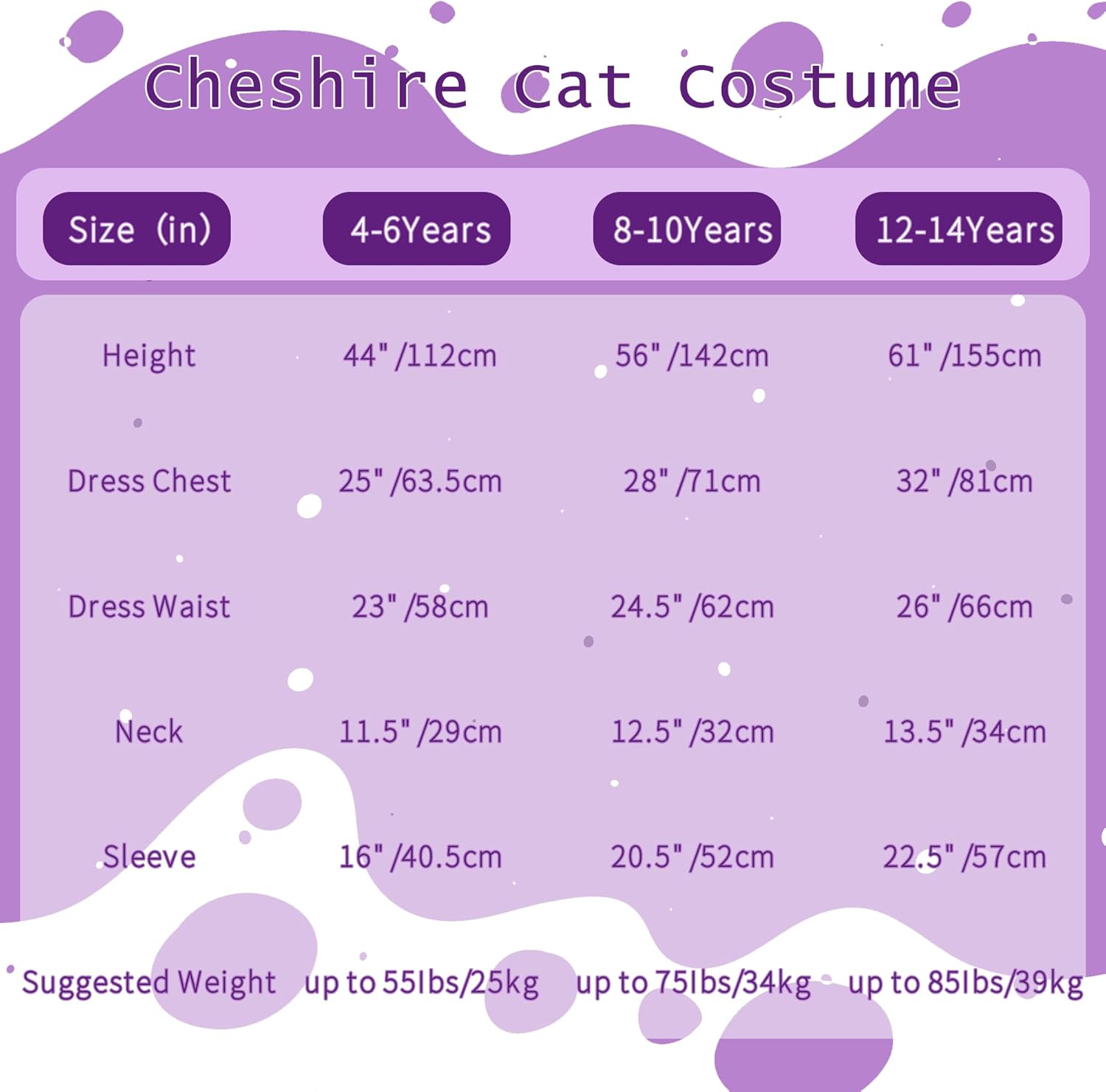 Lingway Toys cheshire cat costume for girls,Pink Purple Stripes Cat Halloween Cosplay - Image 7