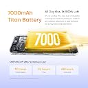 realme C83 5G Smartphone 128GB ROM 4GB RAM 6.8 Inch 144Hz Display 7000mAh Titan Battery Android 16 Dimensity 6300 Processor, IP64 Waterproof Support AI Camera, Dual SIM, GPS, WiFi Purple gallery image
