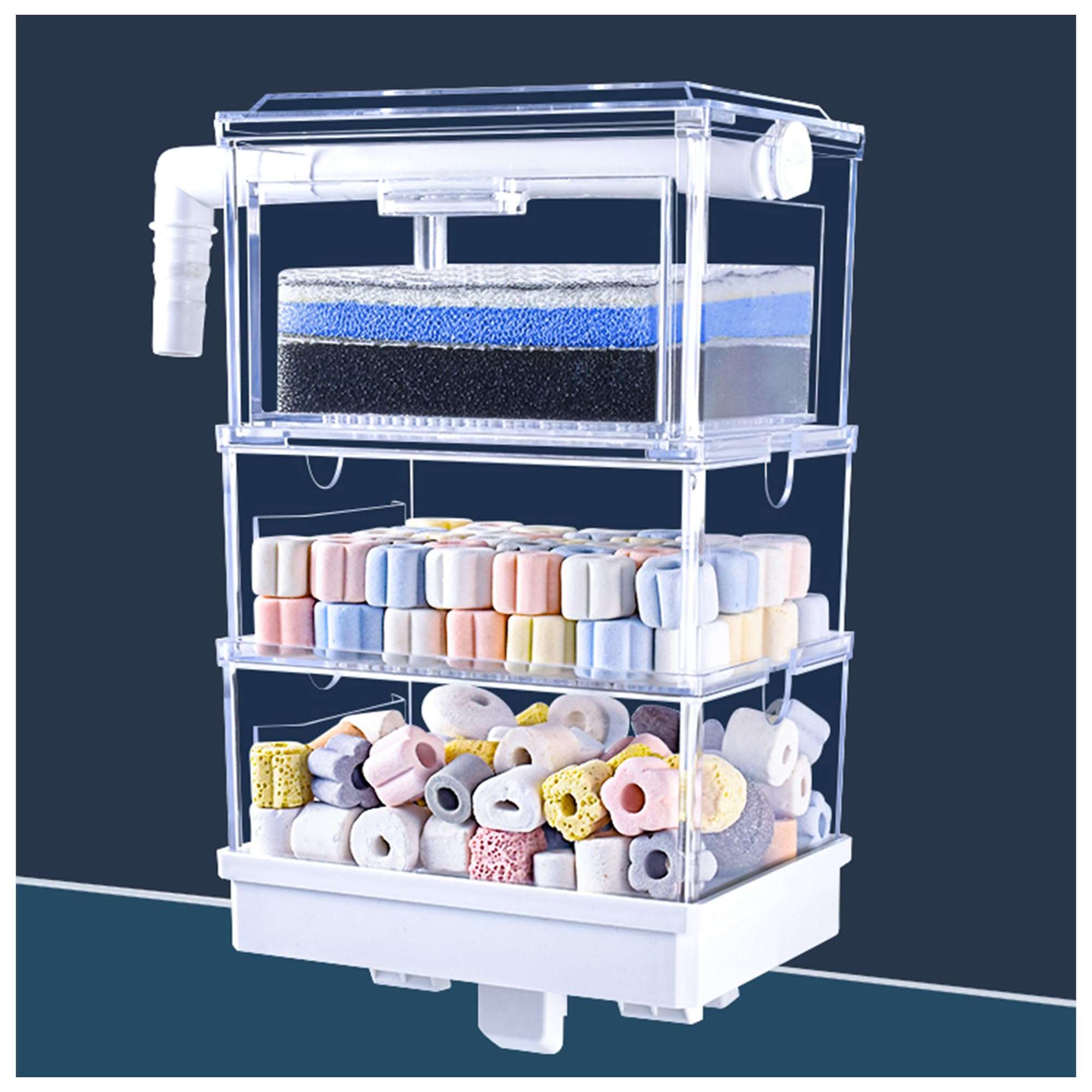 水槽90cm以上用三層式3段式濾過槽水槽三段式