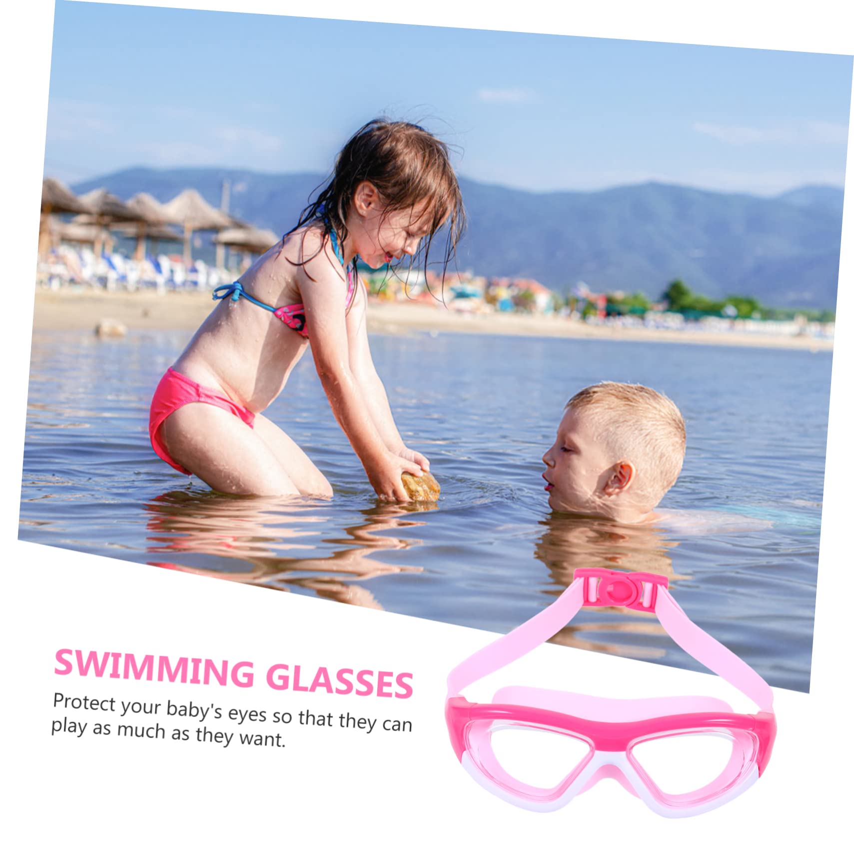 Yardwe 3st Taucherbrille Schwimmbrille Im Meer Jugendliche Schwimmbrille Trainingsgeräte Schwimmen Optische Brille Mit Großem Rahmen Fitnessgeräte Gläser Kind Anti Nebel Stk