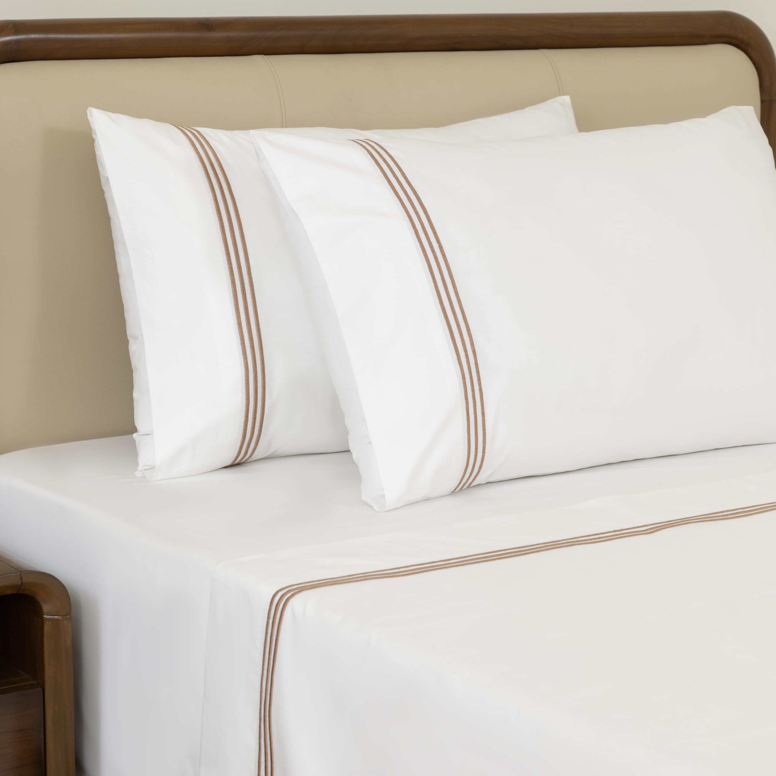 Dreamology Cotton Percale Sheets Set Queen Size 100 Cotton Percale Sheets Cool Soft Breathable Crisp Bedsheet Pillowcase Sheet