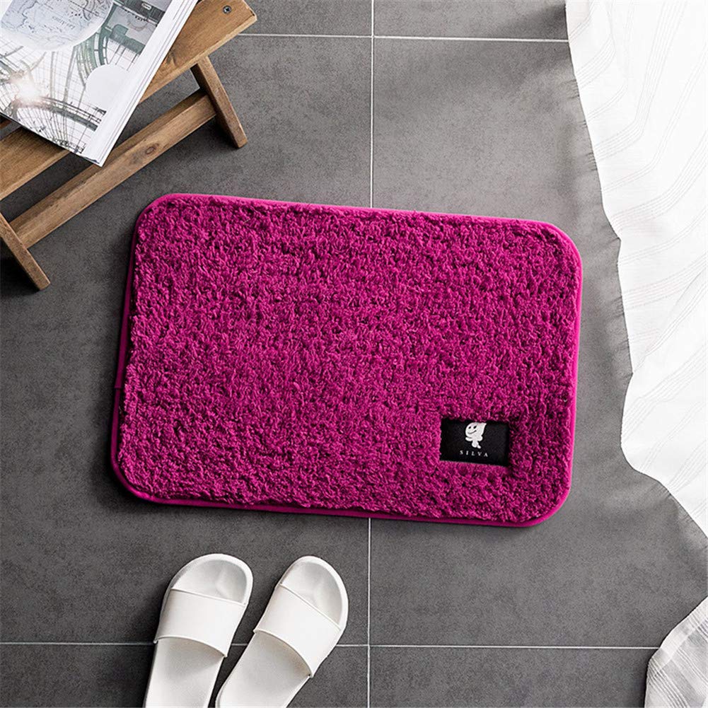 YCDZ Tapis De Salle De Bain, Super Doux, Absorbant L'eau Dans La Salle De Bain Tapis De Sol Antidérapant Et Moelleux En Fibre De Carbone, Tapis De Sol (40 x 60 cm,Khaki)