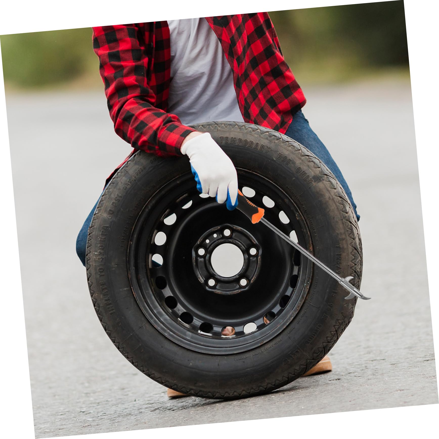 BELLIFFY Bike Tire Cleaning Tools Tire Stones Removing Tool Cleaning Hook Car Accessory Car Supply Wheel Tread Slot Cleaner Tire Maintenance Tool Gravel Car Tire Cleaning Tools