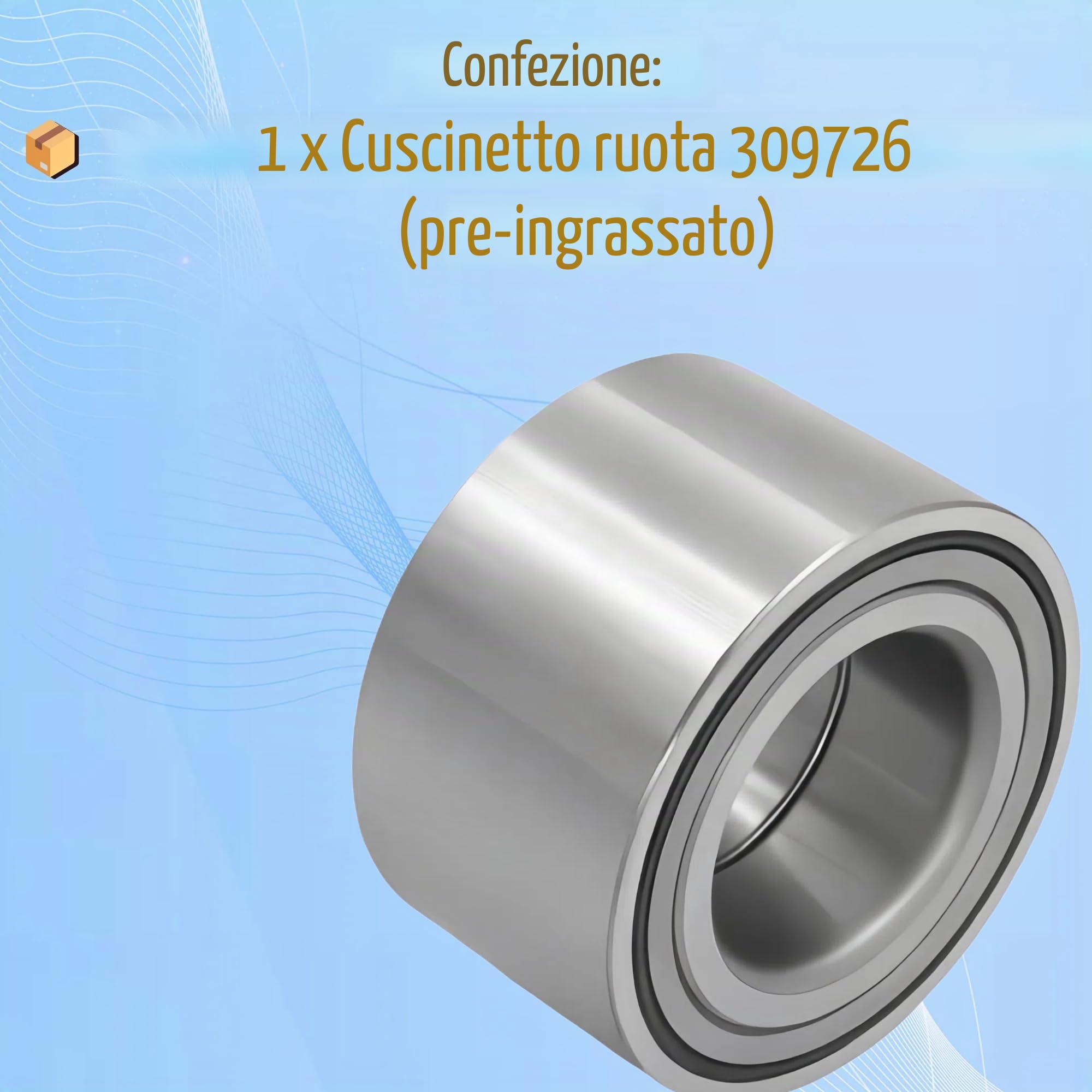 Cuscinetto ruota Premium 309726 - Ø64 x 34 x 37 mm compatibile Ifor Williams P6 / ALKO 605124 / Knott 45887.10 (1 pezzo)
