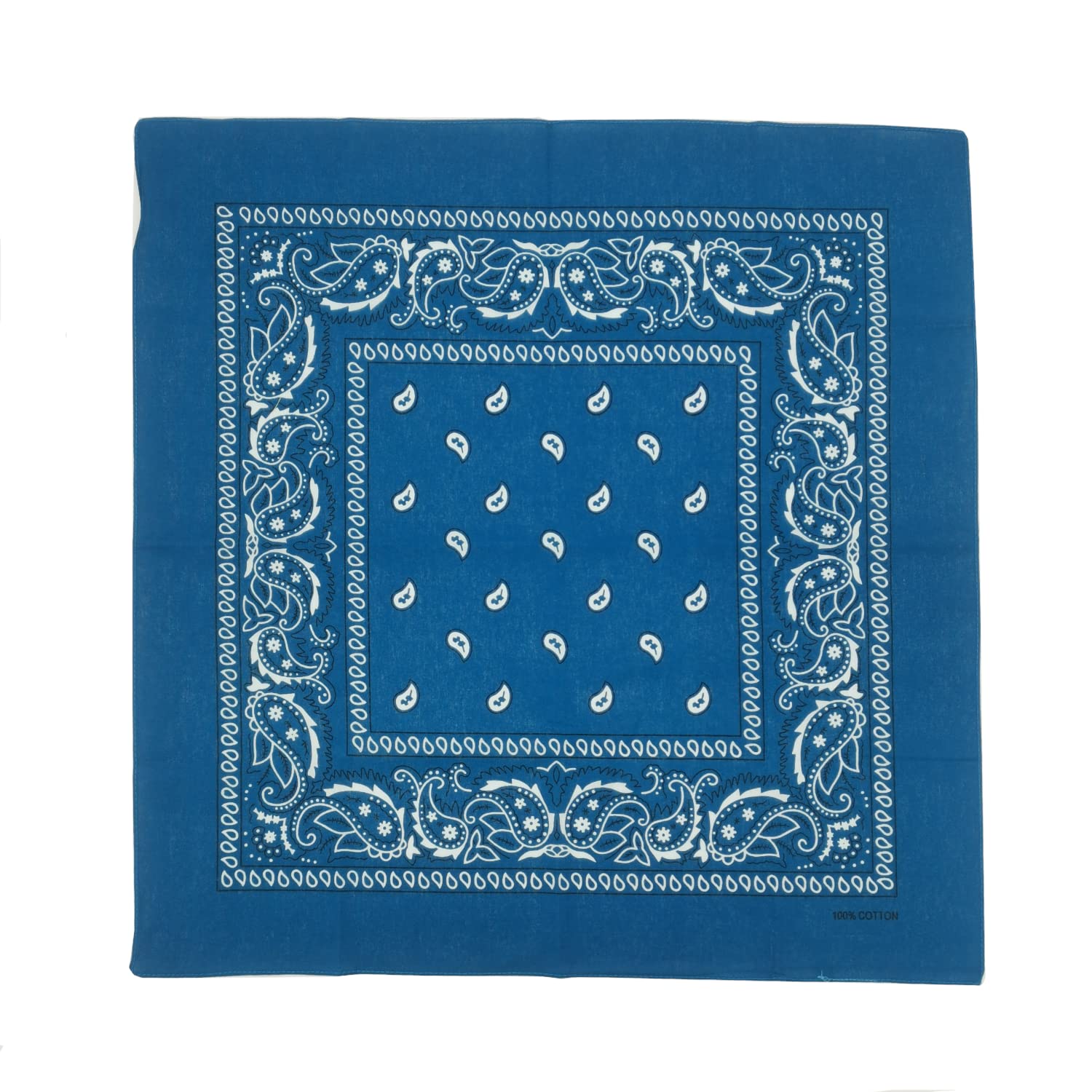mrsweeneytodd.com MSTSapphire Blue MST Bandana | 100% Cotton | Cashew Flower Design