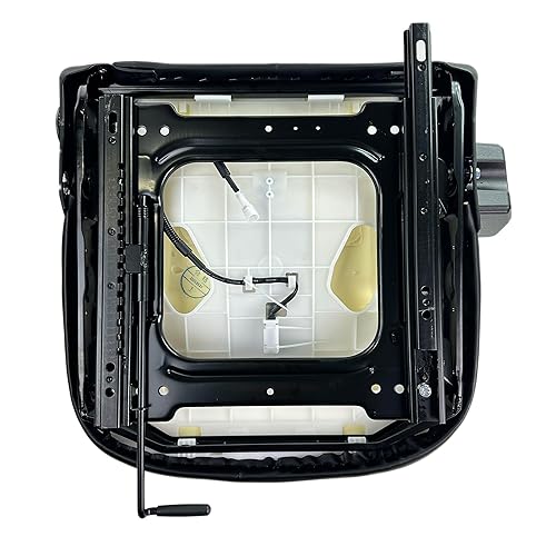 Miniatura 3 de E-53710-U2231-71 DirectFit Asiento sin suspensión de vinilo negro para carretilla elevadora Toyota 7FDU35, 7FDU45, 7FDU70, 7FDU80, 7FGU35, 7FGU45,