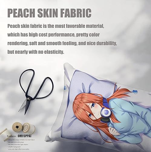 Miniatura 2 de Anime The Quintessential Quintuplets Funda de almohada impresa de doble cara Comic Nakano Miku Waifu Hugging Body Pillow Case Regalo para Otaku