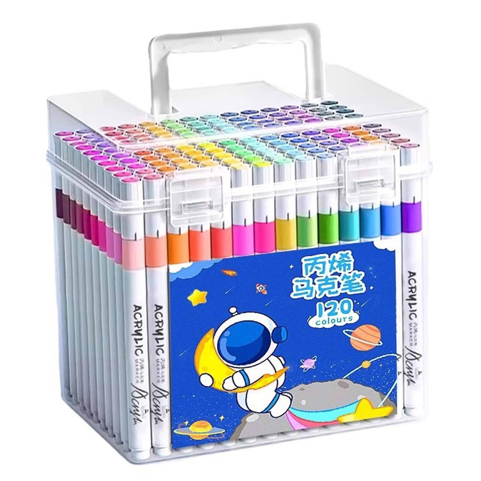120 Marcadores de Pintura Acrílica para Ventana, Vidrio Y Piedra.