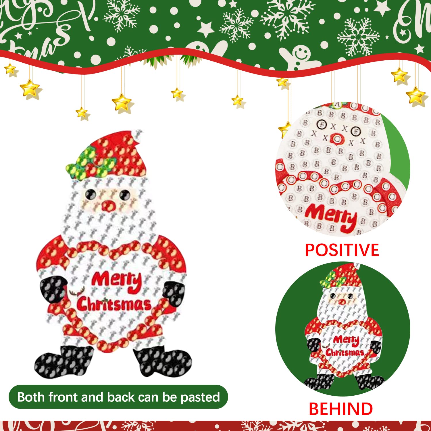 12 pezzi Diamond Art per bambini, kit di pittura con diamanti per bambini, kit di artigianato 5D per bambini, arti e mestieri per bambini età 6 8 10 12, regalo di Natale per bambini
