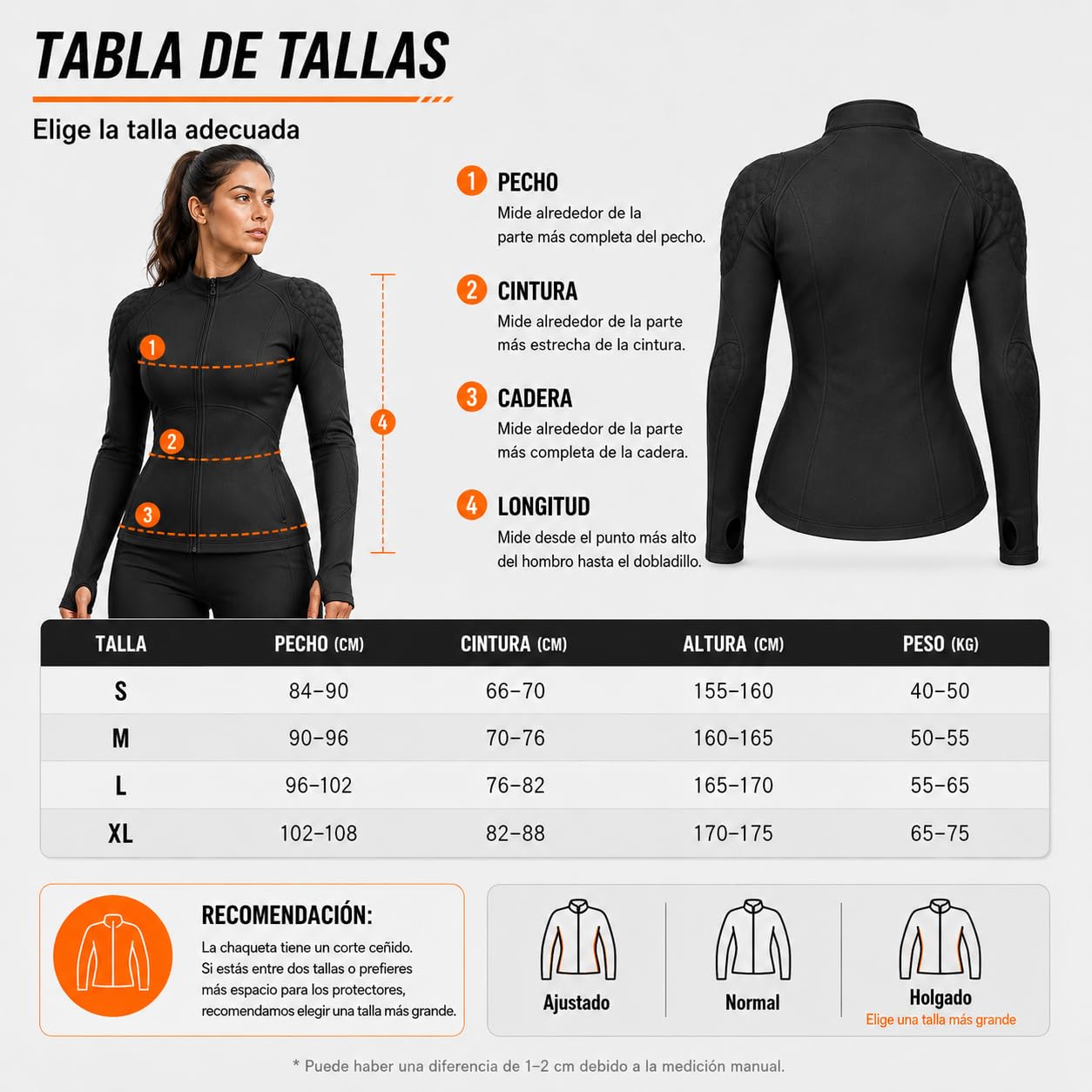 Chaqueta de Motociclista de Malla Transpirable para Mujer, para climas cálidos, con certificación CE, Camisa Protectora con Armadura extraíble Capa Acolchada Ligera para conducción