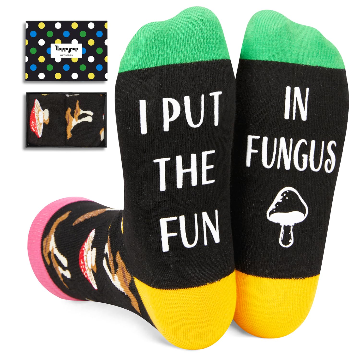 HAPPYPOP Flower Plant Gifts For Adult - Sunflower Lavender Mushroom Socks For Gardening Lovers