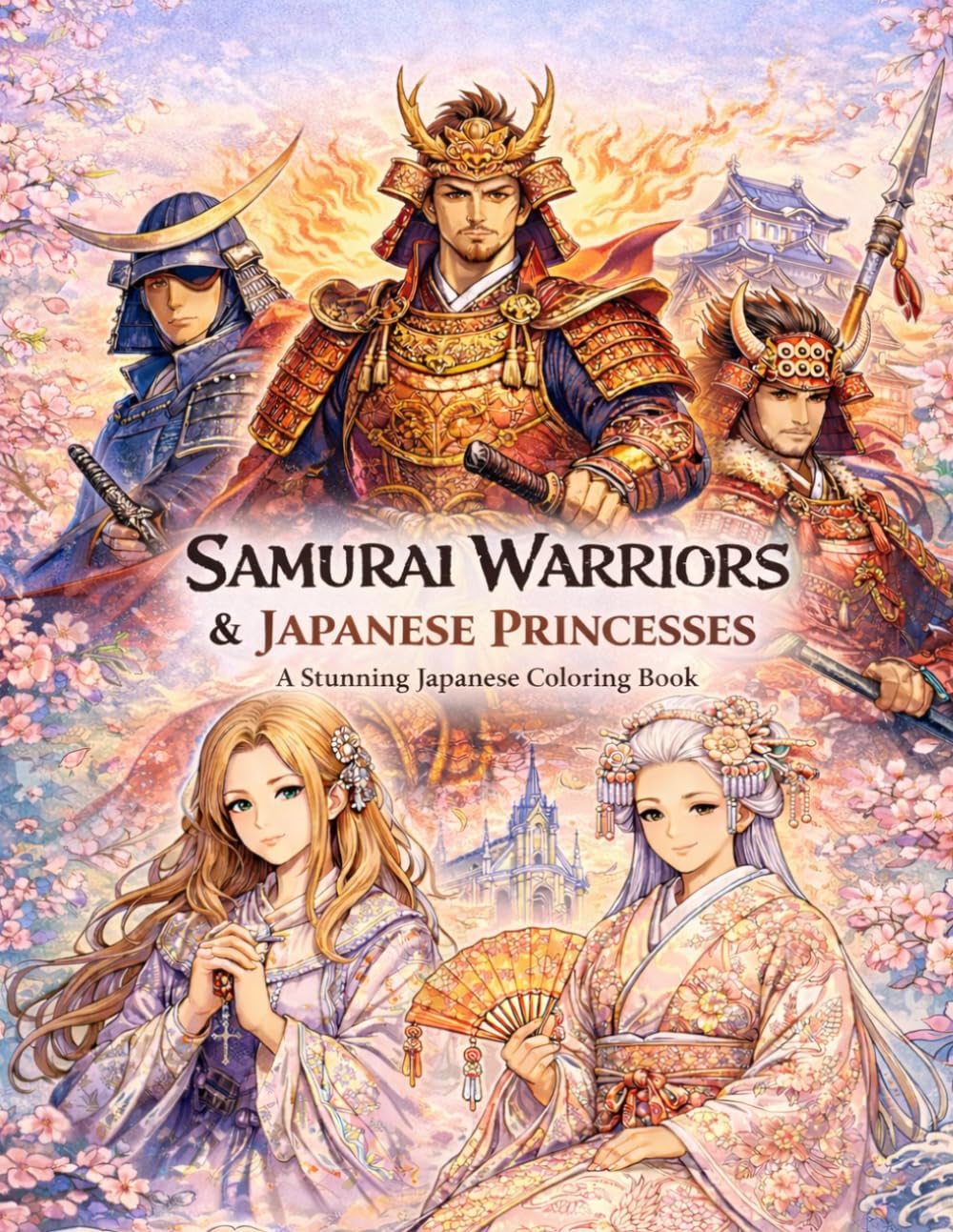 SAMURAI WARRIORS & JAPANESE PRINCESSES: A Stunning Japanese Coloring Book