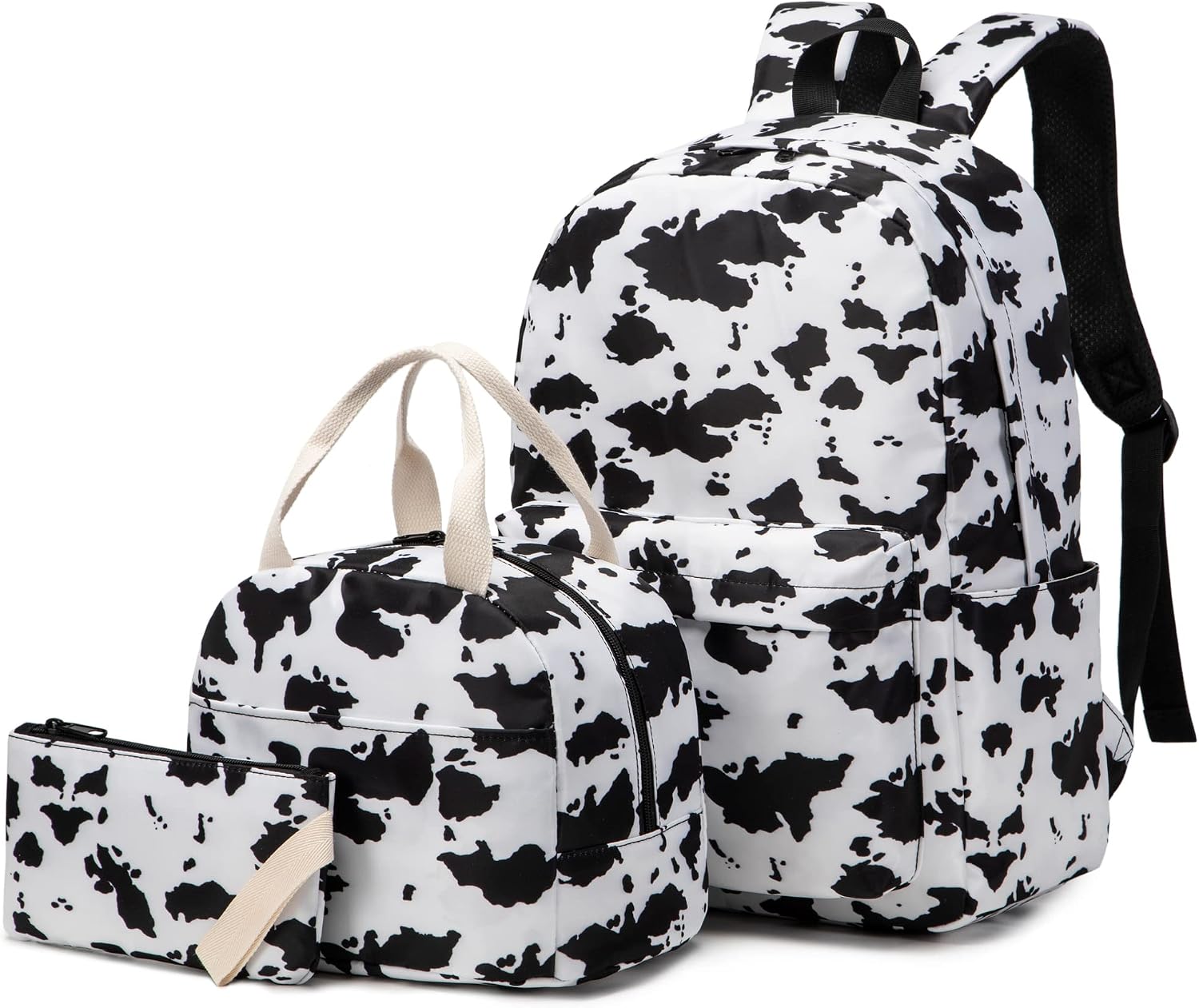 Girls School Backpack, 3 in 1 Set Kids Teens School Bag Bookbag with Lunch Bag Pencil Case
