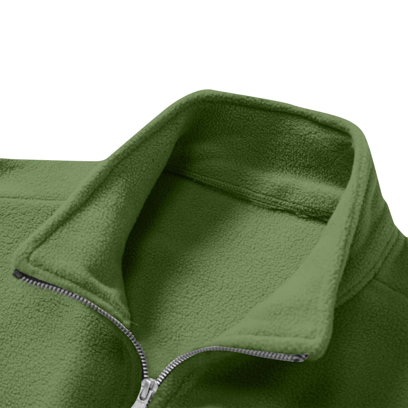 Générique Sweat Zippé Homme sans Capuche Veste mi Saison Tee Shirt Manche Longue Sportswear Regular Fit Sweatshirts Jogging Sweatshirt Couleur Unie Sweats Décontractée Habit de Travail Vetements
