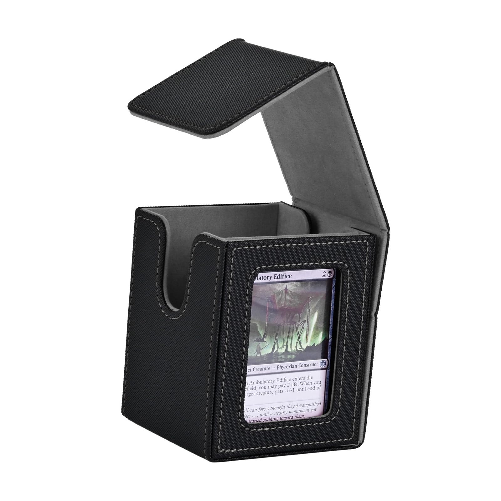 JIAPIKA Space Saving Strategic Set Keeper Boasts Vertical Layout and Consistent Fastening for Arranged Game Items Card Sleeve Storage Card Holder Featuring Clear Panel