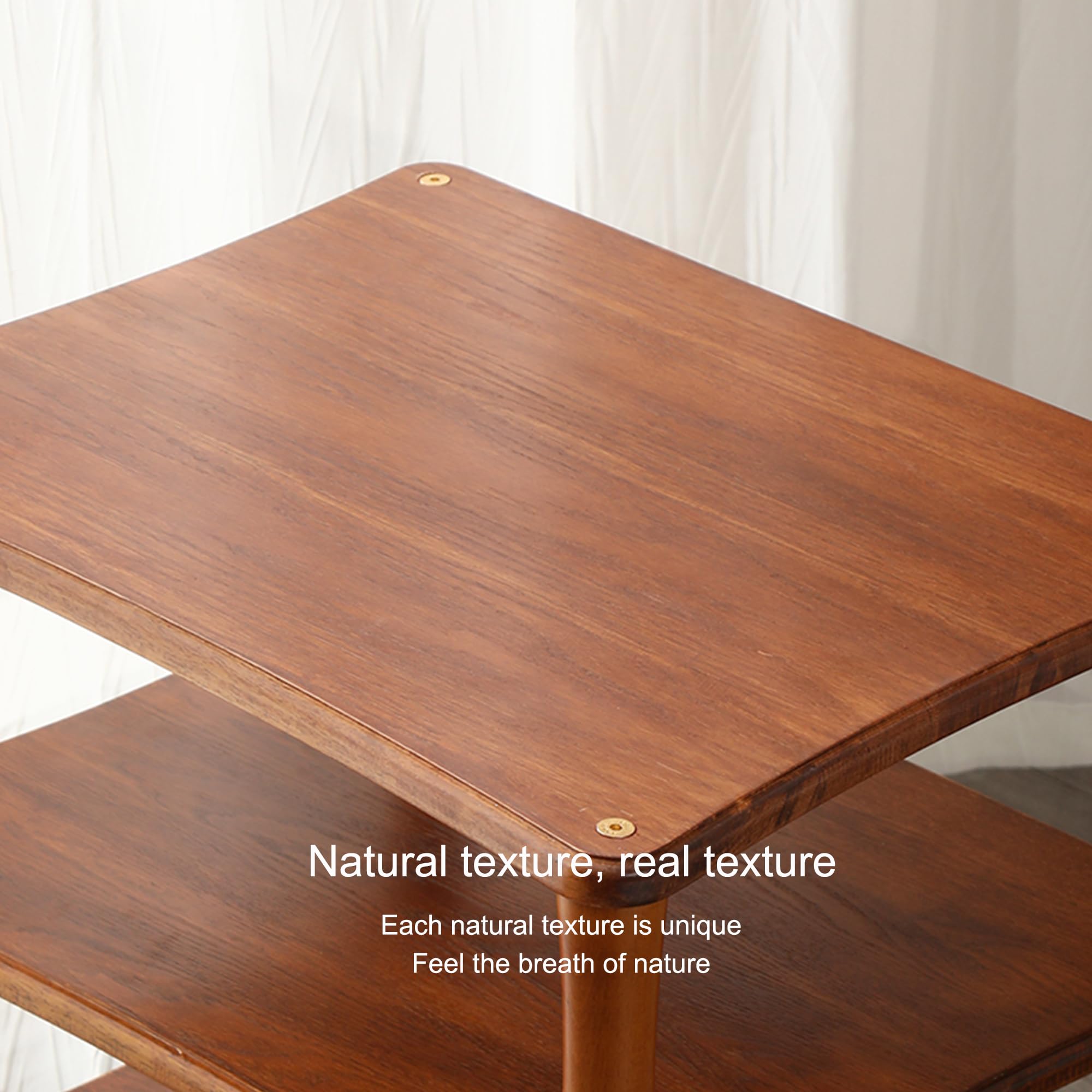 Mobile Giradischi in Legno Supporto Casse Audio HiFi Aperto Multifunzione Consolle per Jukebox Lettori Dvd Console di Gioco Accessori TV(Wood,60 * 48 * 86cm)