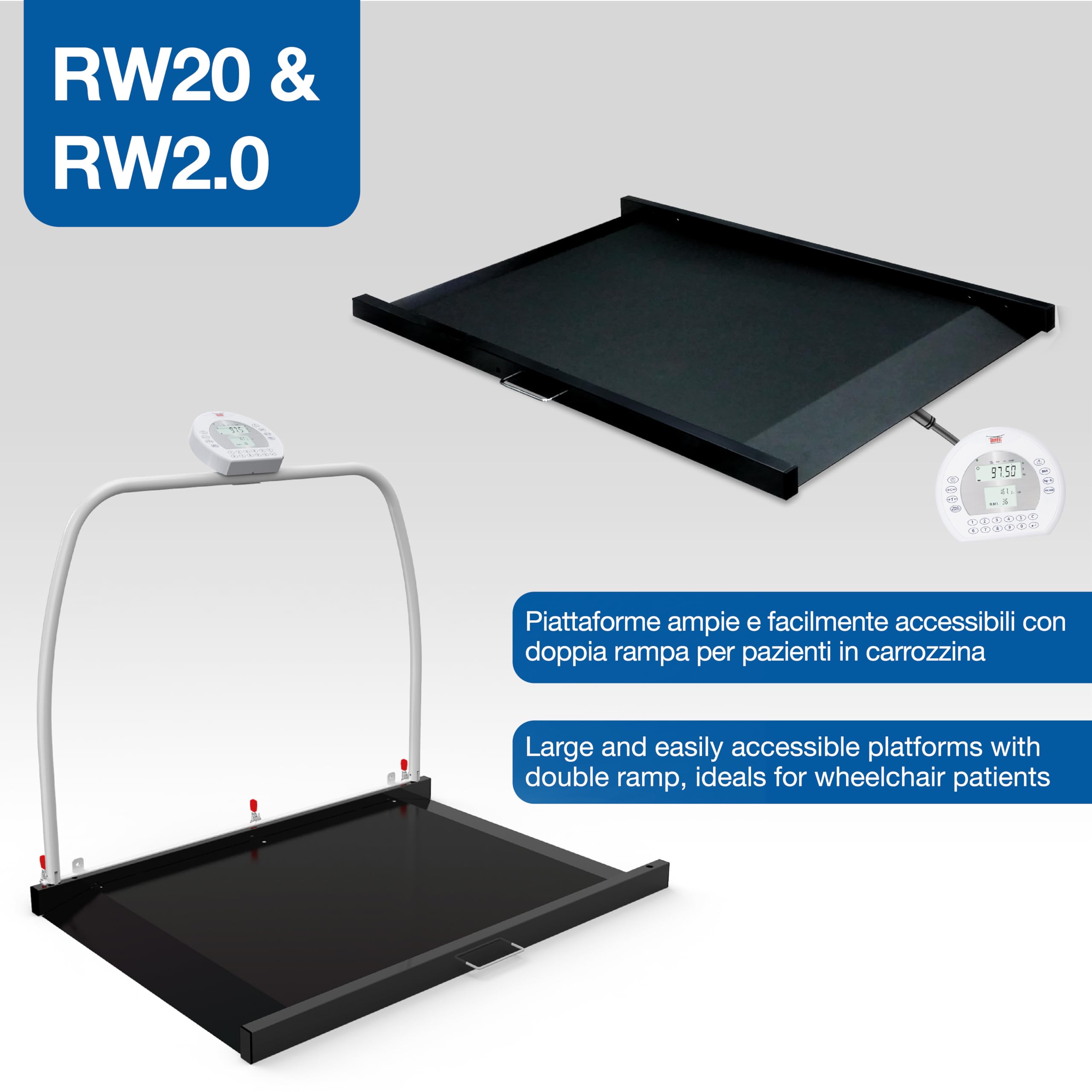 WUNDER - Piattaforma digitale RW02 300 kg, 25025