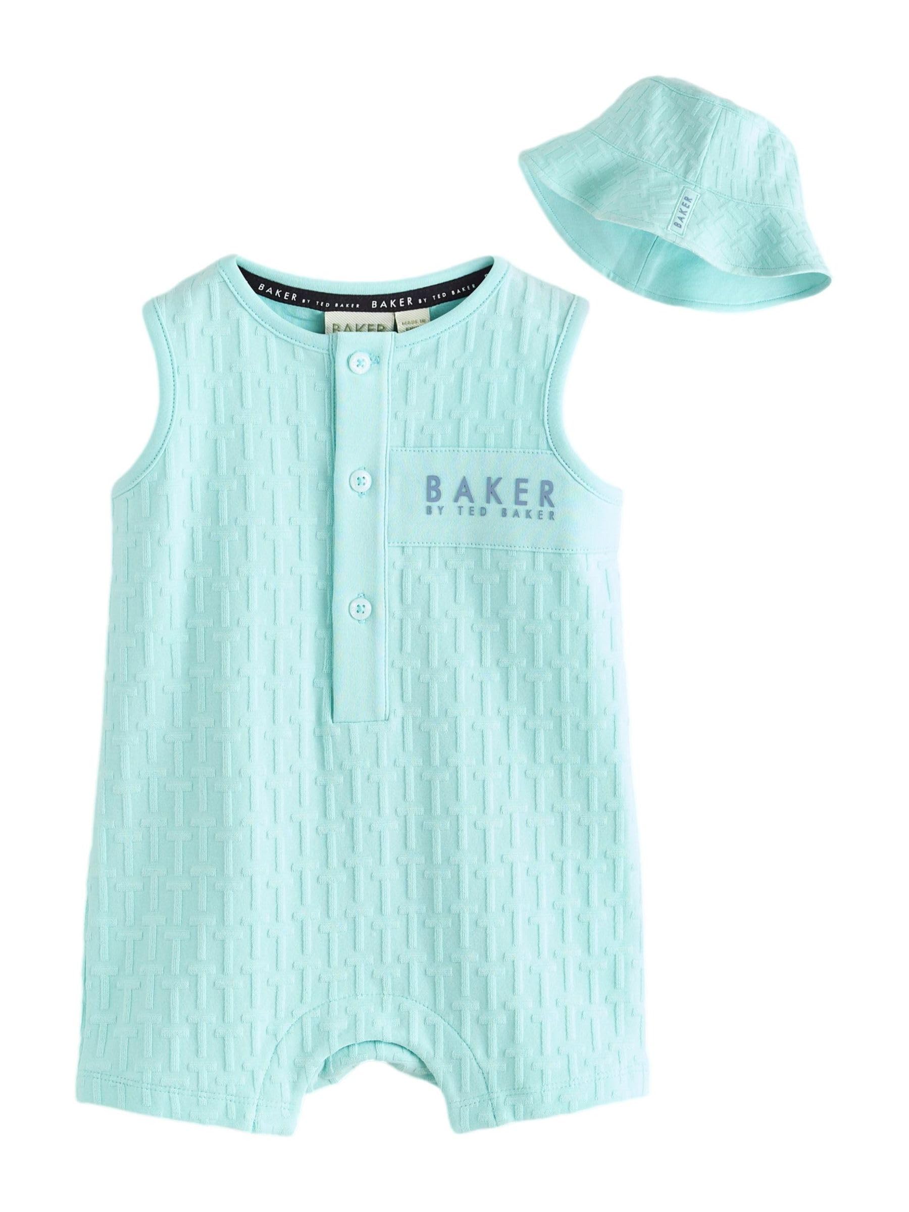 Bebés niño Conjunto de gorro y pelele texturizados