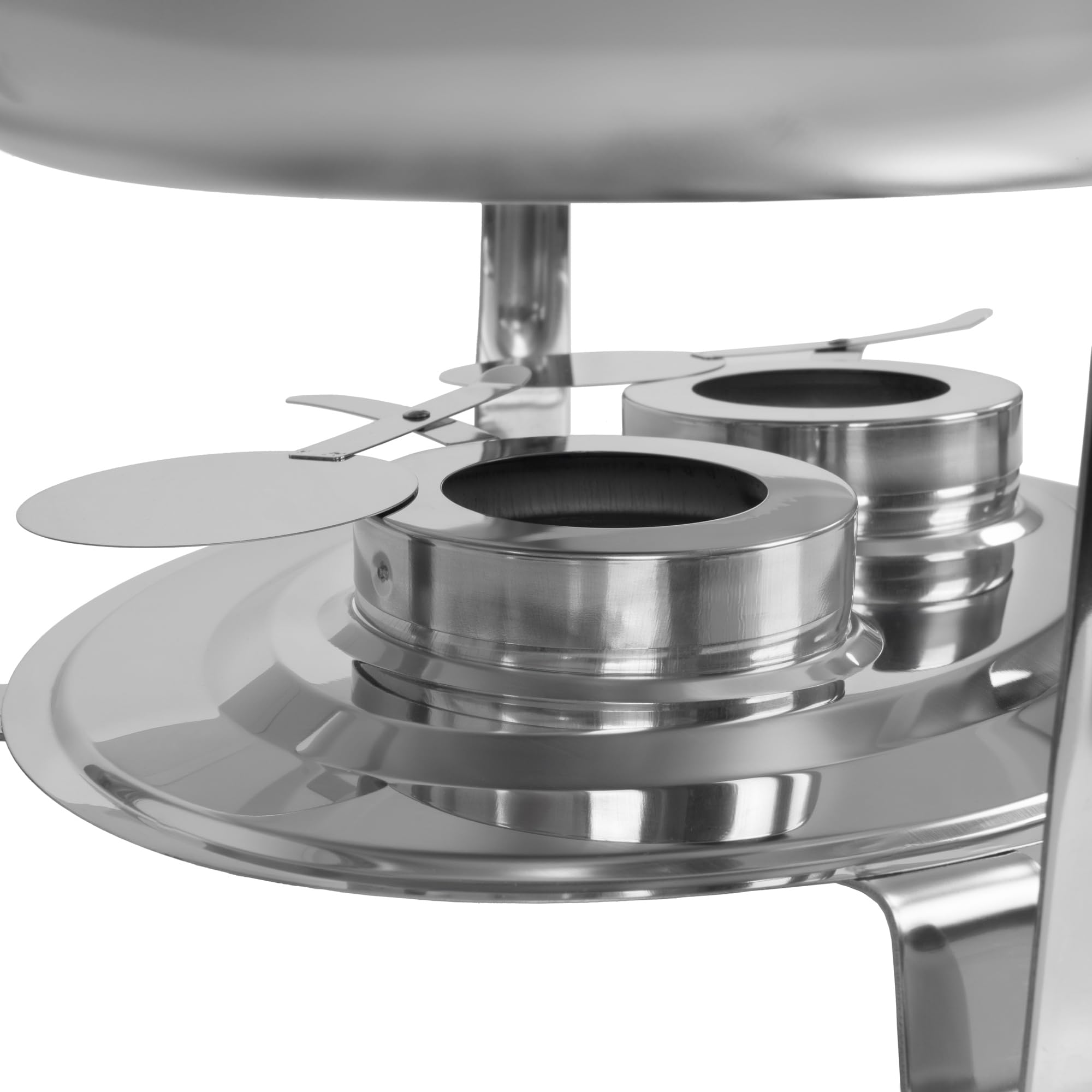 Mahlzeit Edelstahl Chafing Dish oval 5 Liter | Speisenwärmer rund, Wärmebehälter, Warmhaltebehälter Essen, Buffetwärmer | Bain Marie Rechaud, Chafing Dishes für Buffet Catering und Party
