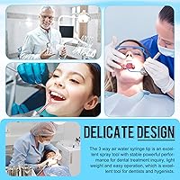 Vista 7 de Tondiamo Punta de jeringa de agua de aire dental, boquillas de pulverización desechables, puntas surtidas, arco iris, triple conector de jeringa